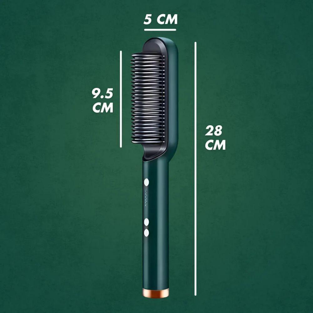 Escova Pente Alisadora Profissional Verde – Tecnologia, Beleza E Praticidade Em Cada Fio - Bivolt - 6