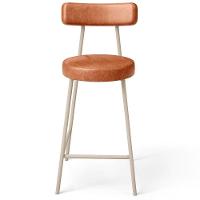 Banqueta Baixa Cozinha Sala Jantar Bancada Milão Arena L02 Couríssimo Camel - Lyam Decor - 3