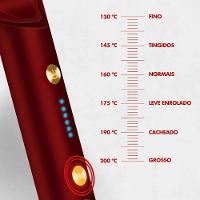 Escova Alisadora E Modeladora 5 Em 1 Bivolt Com Tecnologia De Cerâmica Ptc - Vermelha - 3