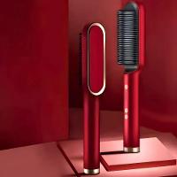 Escova Alisadora E Modeladora 5 Em 1 Bivolt Com Tecnologia De Cerâmica Ptc - Vermelha - 5