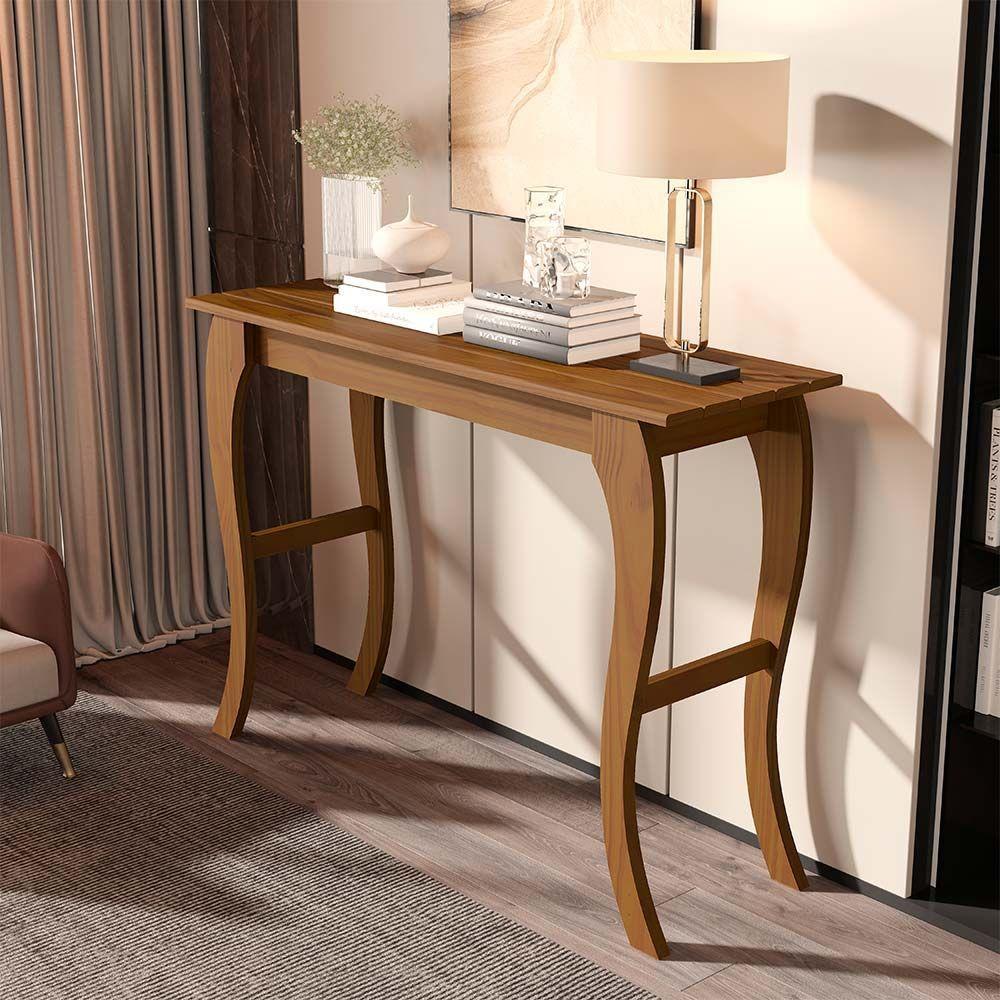 Aparador Rústico De Madeira Para Cantinho Do Café Castanho - 1