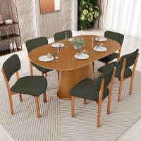 Cadeira Para Sala De Jantar Cozinha Living Estofada Dara L02 Linho Verde Musgo - Lyam Decor - 2