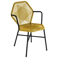 Kit 4 Cadeiras Tropicália Fibra Sintética Acesse Móveis Amarelo - 2