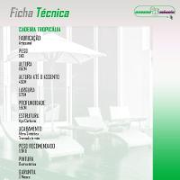 Kit 4 Cadeiras Tropicália Fibra Sintética Acesse Móveis Amarelo - 6