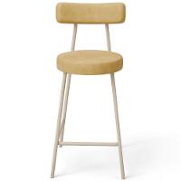 Kit 02 Banquetas Baixa Cozinha Sala Jantar Bancada Milão Arena L02 Couríssimo Fendi - Lyam Decor - 6