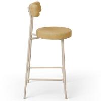 Kit 02 Banquetas Baixa Cozinha Sala Jantar Bancada Milão Arena L02 Couríssimo Fendi - Lyam Decor - 7