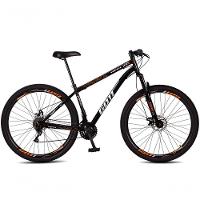 Bicicleta Aro 29 Aço Carbono Gott Vortex 21v Com Suspensão E Freio A Disco - Preto E Laranja - 2