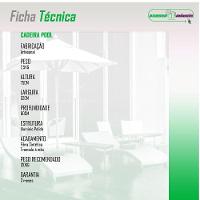 Kit 4 Cadeiras Pool Alumínio Fibra Sintética Acesse Móveis Preto - 7