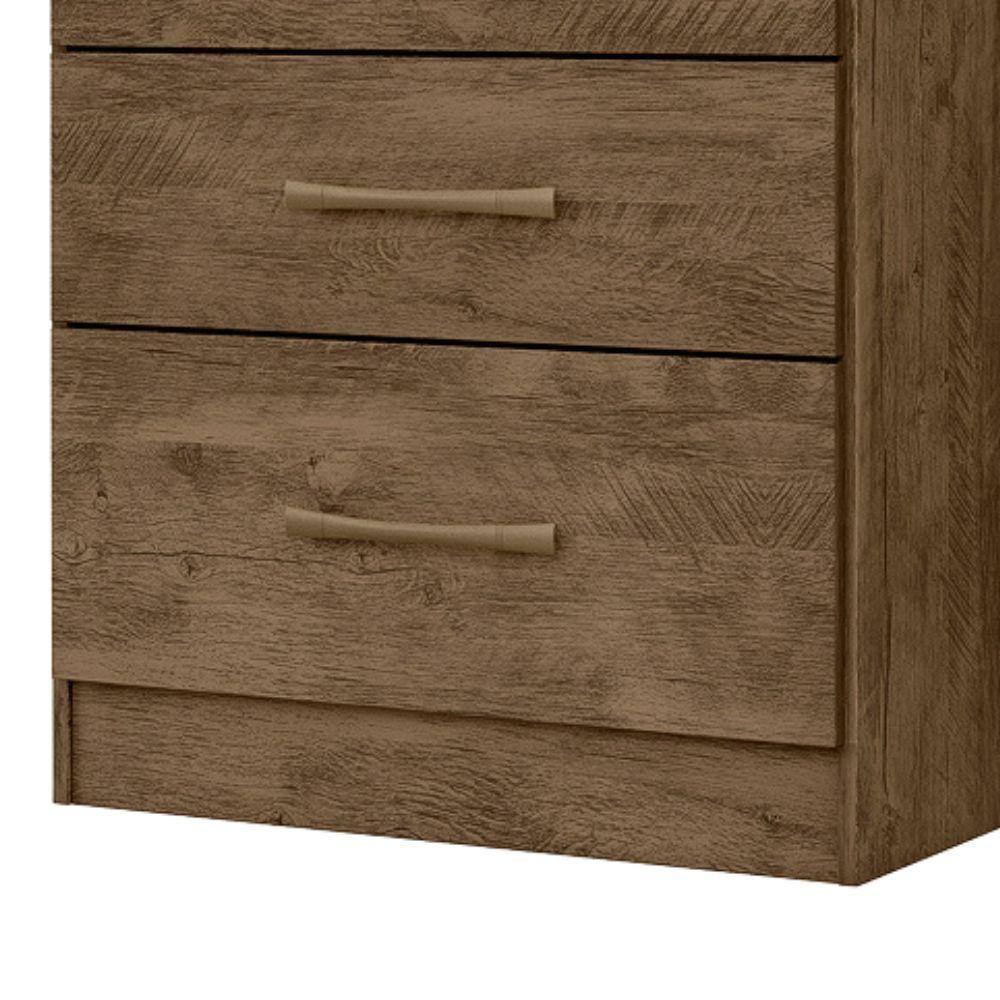 Comoda 4 Gavetas 61 Cm Ms913 Castanho Wood Moval Castanho Wood - 5
