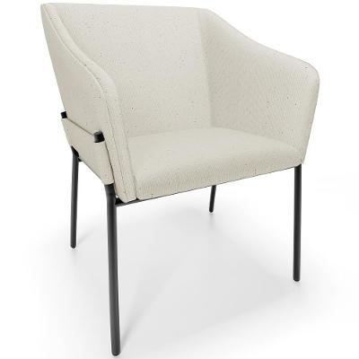 Cadeira Para Sala De Jantar Estar Living Olívia L02 Linho Champagne - Lyam Decor