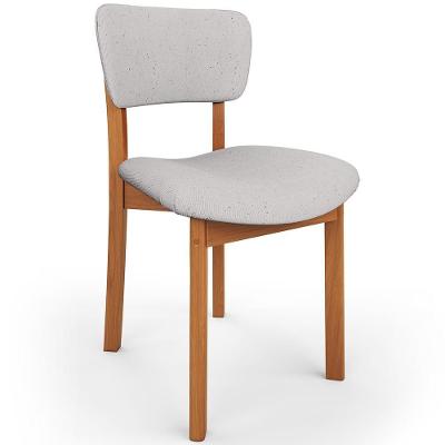 Cadeira Para Sala De Jantar Cozinha Living Estofada Dara L02 Linho Cinza - Lyam Decor