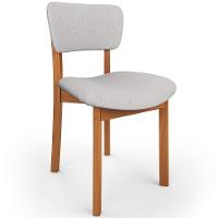 Cadeira Para Sala De Jantar Cozinha Living Estofada Dara L02 Linho Cinza - Lyam Decor - 1