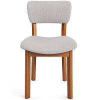 Cadeira Para Sala De Jantar Cozinha Living Estofada Dara L02 Linho Cinza - Lyam Decor - 3