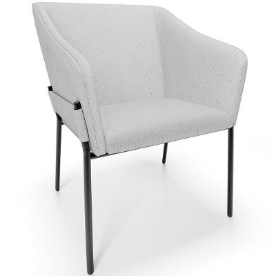 Cadeira Para Sala De Jantar Estar Living Olívia L02 Linho Cinza - Lyam Decor