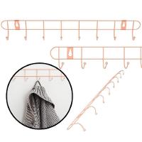 Cabideiro Metálico De Parede Com 8 Ganchos – Rose Gold Elegante E Multifuncional - 1