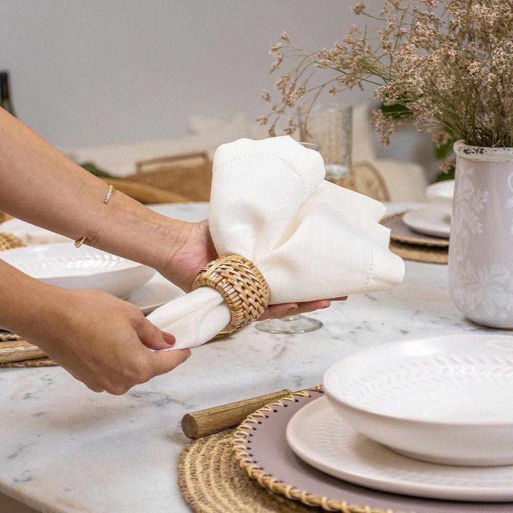 Guardanapo Copa E Cia Avulso Eco Ponto Ajour Off-white - 2