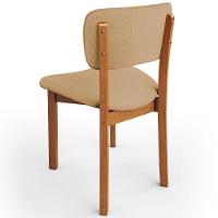 Kit 05 Cadeiras Para Sala De Jantar Cozinha Living Estofada Dara L02 Linho Bege Escuro - Lyam Decor - 7