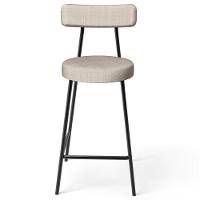 Kit 03 Banquetas Baixa Para Cozinha Sala De Jantar Bar Bancada Milão L02 Linho Palha - Lyam Decor - 3