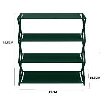 Sapateira Estante Multiuso 4 Prateleiras Verde – Organização Inteligente Com Estilo E Funcionalidade - 5