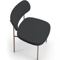 Kit 02 Cadeiras Para Sala De Jantar Melina Base Arena L02 Linho Chumbo - Lyam Decor - 3