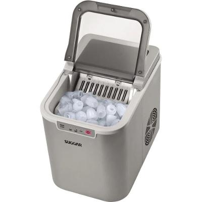 Máquina de Gelo Suggar MG1501PR 12kg em 24h Prata para Pequenos Eventos 220V