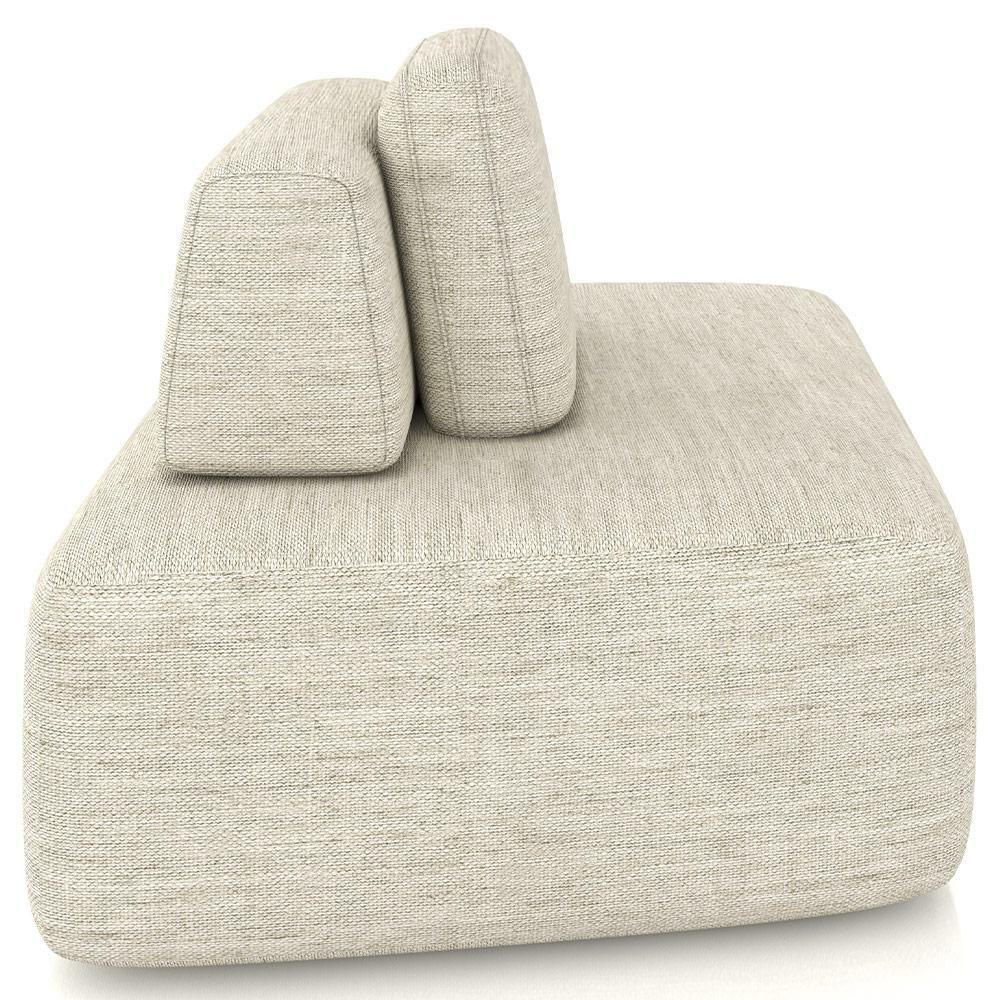 Sofá Ilha Modular Para Sala Living Orgânico 620cm Angra K01 Linho Champanhe - Lyam Decor - 6