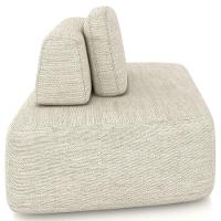 Sofá Ilha Modular Para Sala Living Orgânico 620cm Angra K01 Linho Champanhe - Lyam Decor - 6