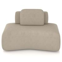 Sofá Ilha Modular Para Sala Living Orgânico 620cm Angra K01 Veludo Bege - Lyam Decor - 3