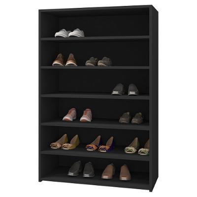 Sapateira Multiuso 72 Cm 5 Prateleiras Lais Preto Reajl Moveis Preto