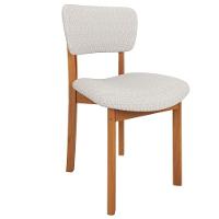 Cadeira Para Sala De Jantar Cozinha Living Estofada Dara L02 Bouclê Cru - Lyam Decor - 1