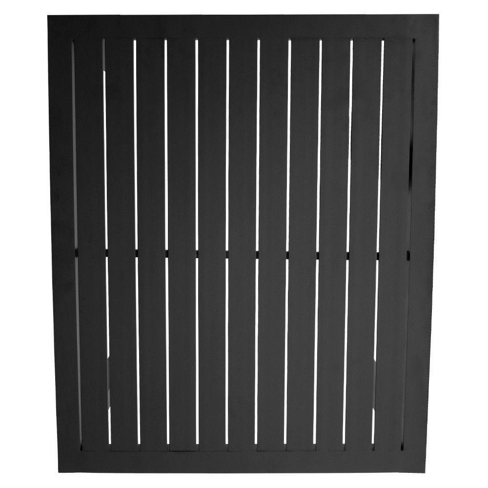 Mesa Ripada Retan. Alumínio 100x80cm Gourmet Acesse Móveis Preto - 6