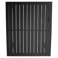 Mesa Ripada Retan. Alumínio 100x80cm Gourmet Acesse Móveis Preto - 6