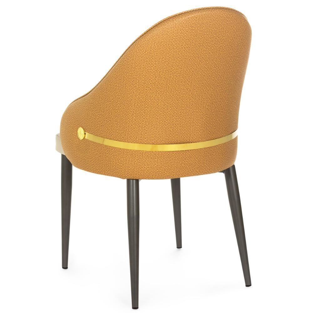 Kit 8 Cadeiras De Jantar Estofada Design La Martina - Bege - 9