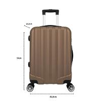 Mala De Bordo Abs 4 Rodas Action Fortt Champanhe - MAB02-CP - 5