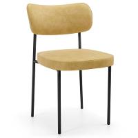 Kit 8 Cadeiras Decorativa Estofada Para Sala De Jantar Melina L02 Couríssimo Casco Fendi - Lyam Decor - 7