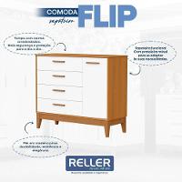 Quarto De Bebê Flip E Cômoda Sapateira Branco Acetinado Savana - Reller