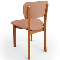 Kit 06 Cadeiras Para Sala De Jantar Cozinha Living Estofada Dara L02 Linho Rosê - Lyam Decor - 7