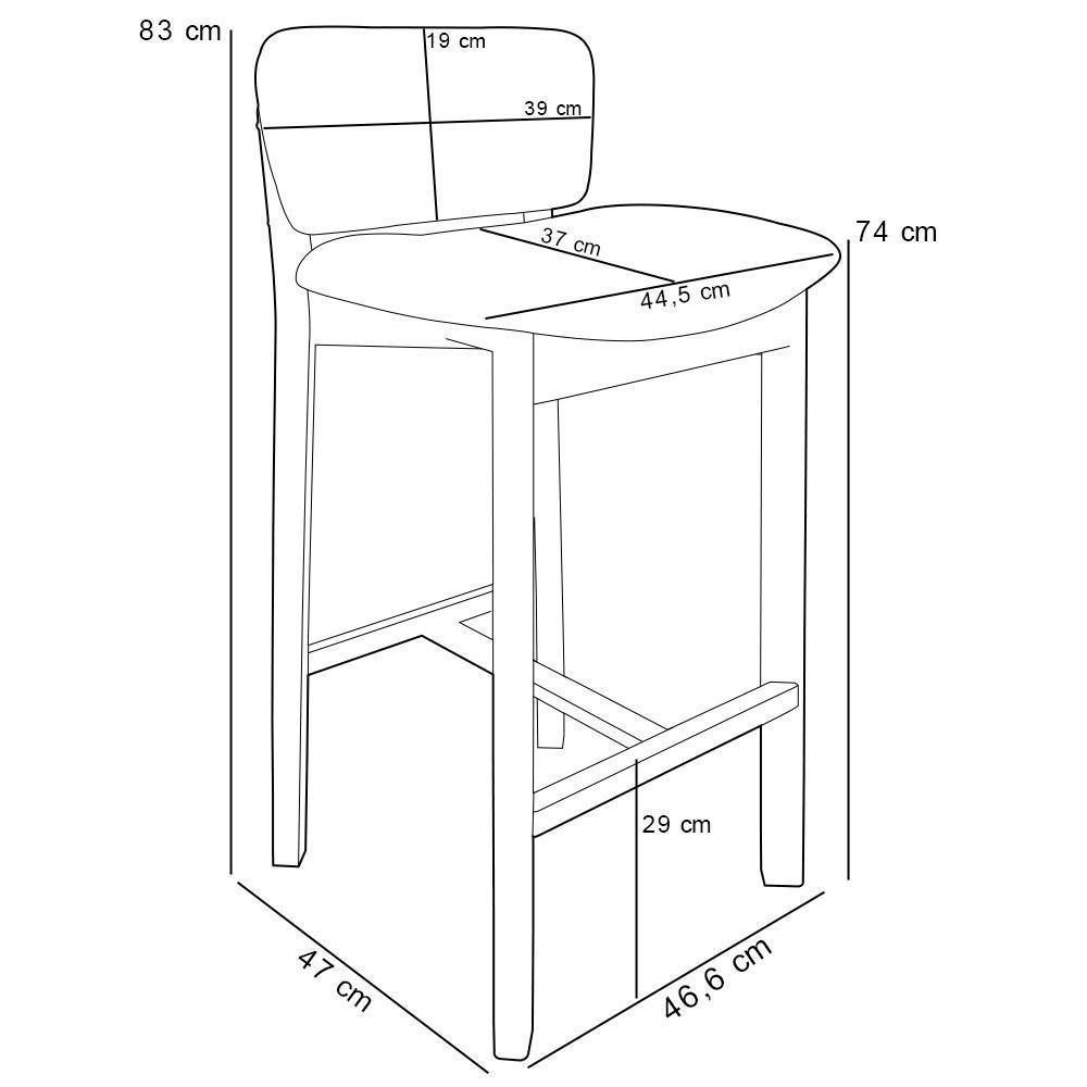 Kit 06 Cadeiras Para Sala De Jantar Cozinha Living Estofada Dara L02 Bouclê Cinza - Lyam Decor - 5
