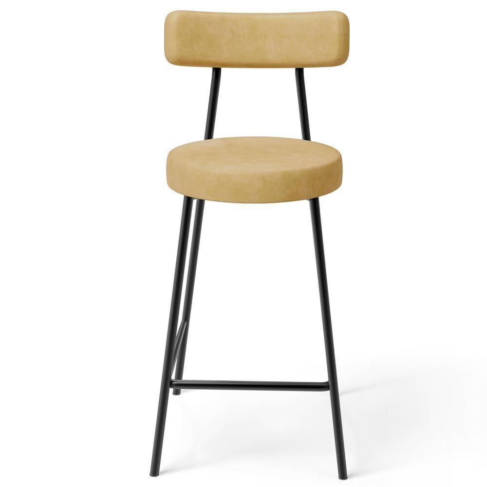 Kit 06 Banquetas Baixa Para Cozinha Sala De Jantar Bar Bancada Milão L02 Couríssimo Fendi - Lyam Decor - 3