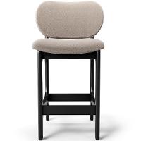 Kit 06 Banquetas Baixa Bar Cozinha E Sala De Jantar Fixa Betta L02 Preto Bouclê Bege - Lyam Decor - 3