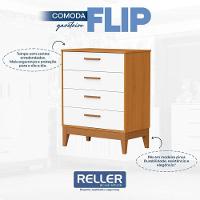 Quarto De Bebê Flip Com Cômoda Gaveteiro Branco Acetinado Savana - Reller - 5