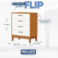 Quarto De Bebê Flip Com Cômoda Gaveteiro Branco Acetinado Savana - Reller - 7