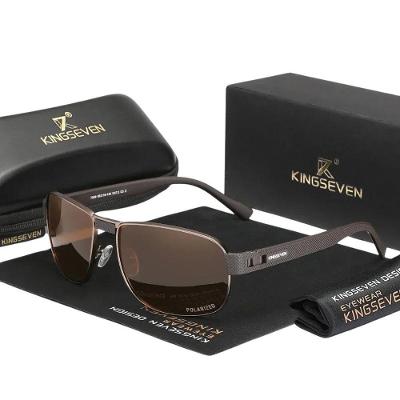 Óculos Design Polarizado Uv400 óculos De Sol Vintage 7309 Marrom