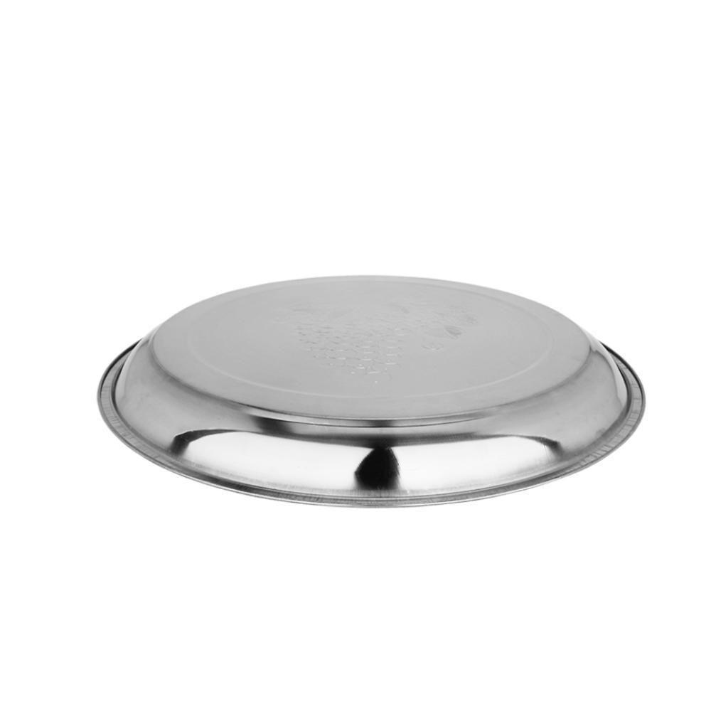 Bandeja Garçom Inox Redonda 34cm – Elegância, Resistência E Praticidade Profissional - 3