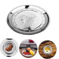 Bandeja Garçom Inox Redonda 34cm – Elegância, Resistência E Praticidade Profissional - 2