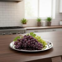 Bandeja Garçom Inox Redonda 34cm – Elegância, Resistência E Praticidade Profissional