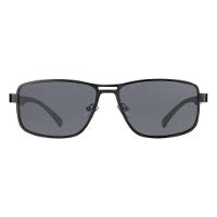 Óculos Polarizados Barcur, Estrutura Quadrada De Aço Inoxidável Cinza - 4