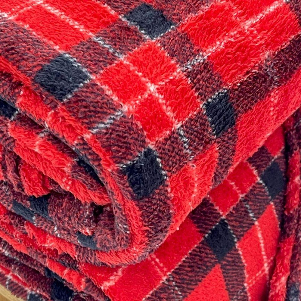 Manta Casal Pop Xadrez Estampada Waterford - 2