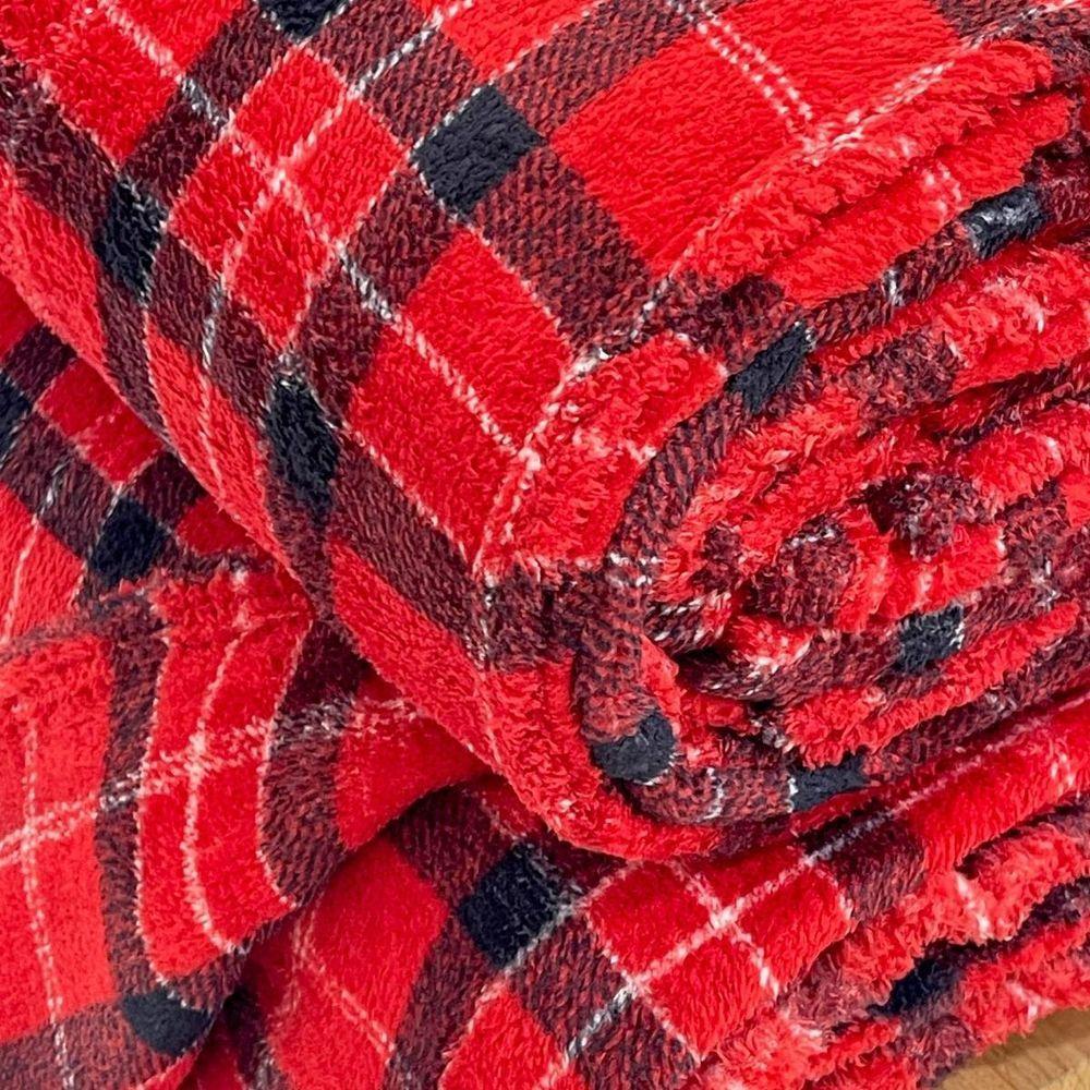 Manta Casal Pop Xadrez Estampada Waterford - 4