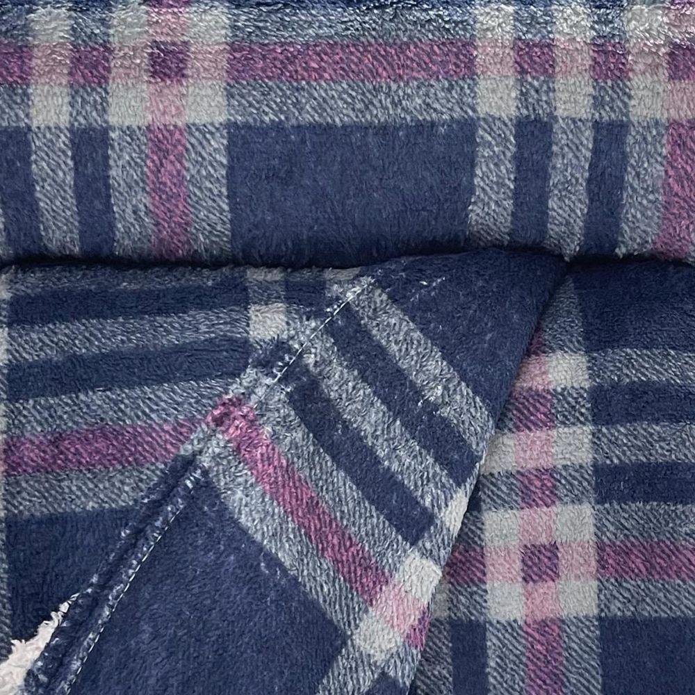 Manta Casal Pop Xadrez Estampada Sibéria - 3